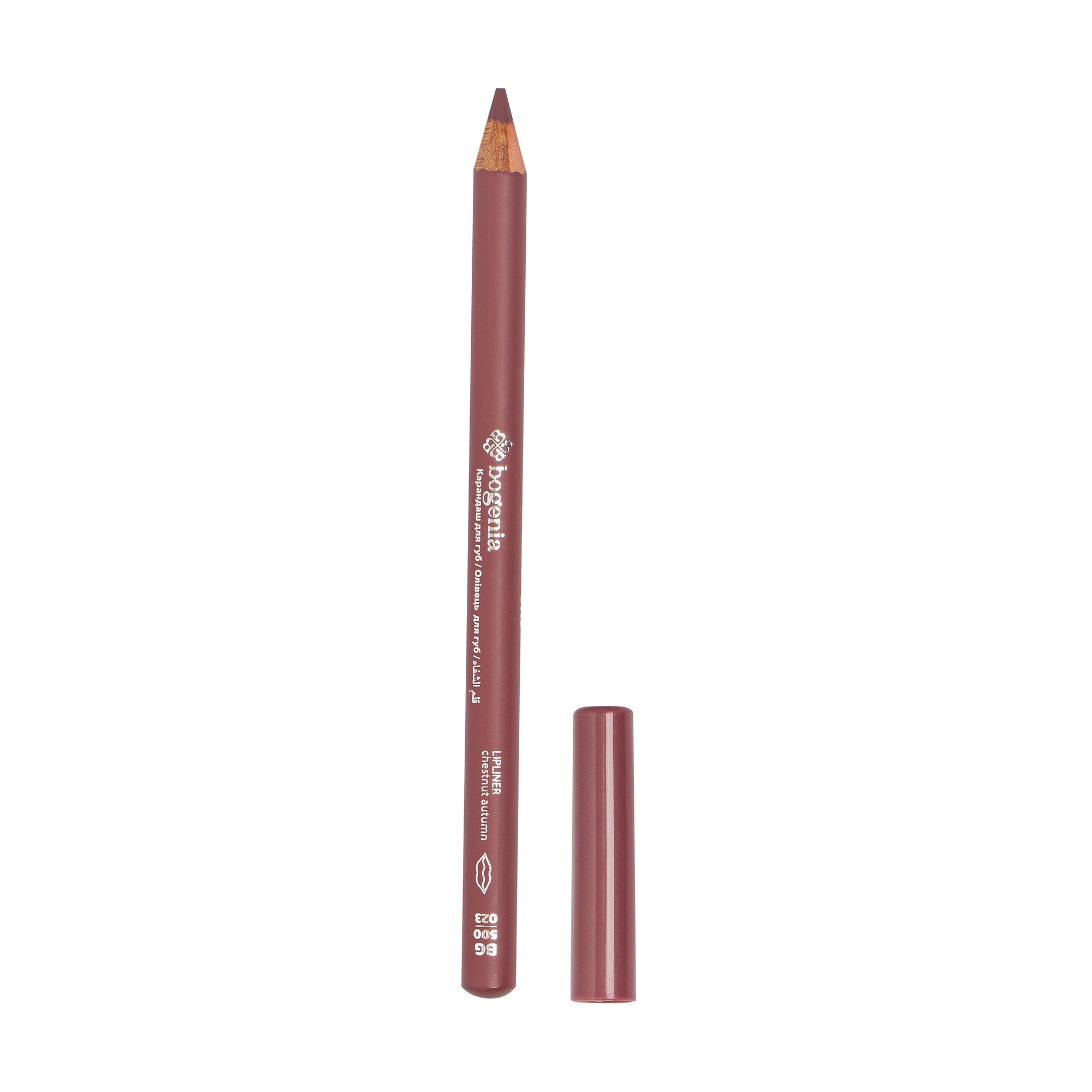 Олівець для губ Bogenia Lip Liner BG500, 023 Chestnut Autumn, 0.78 г